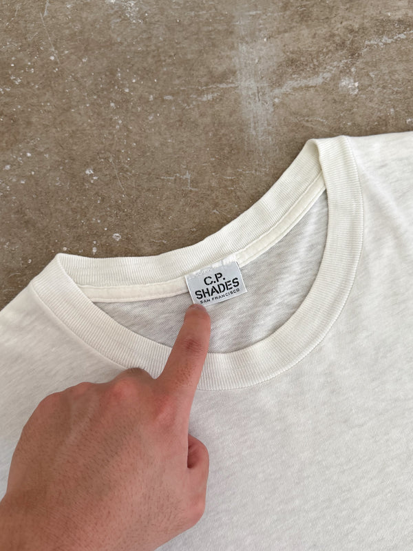 1980s/90s White Blank Tee (XL)