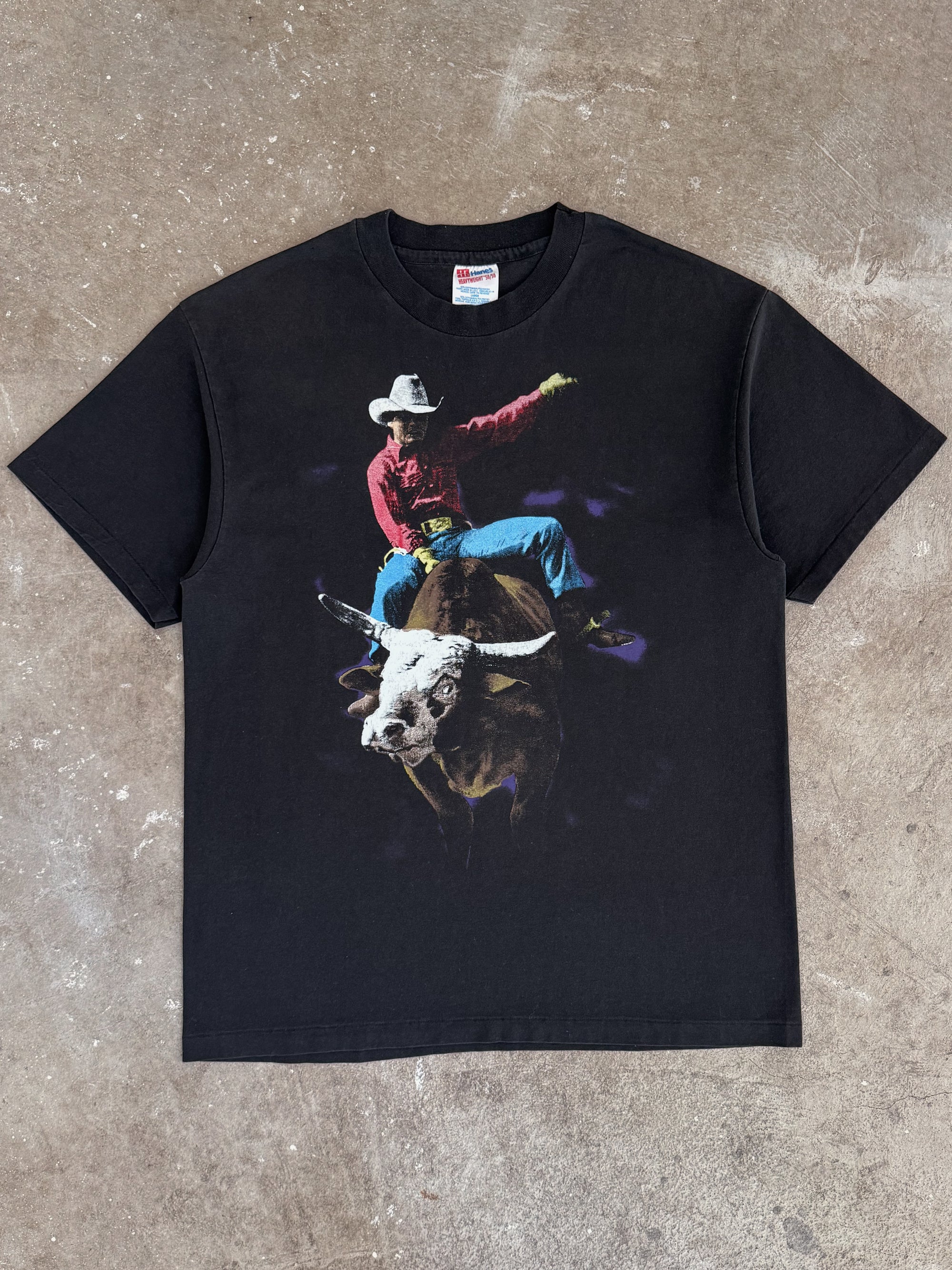 Early 90s "Bull Rider Cowboy" Tee (M)