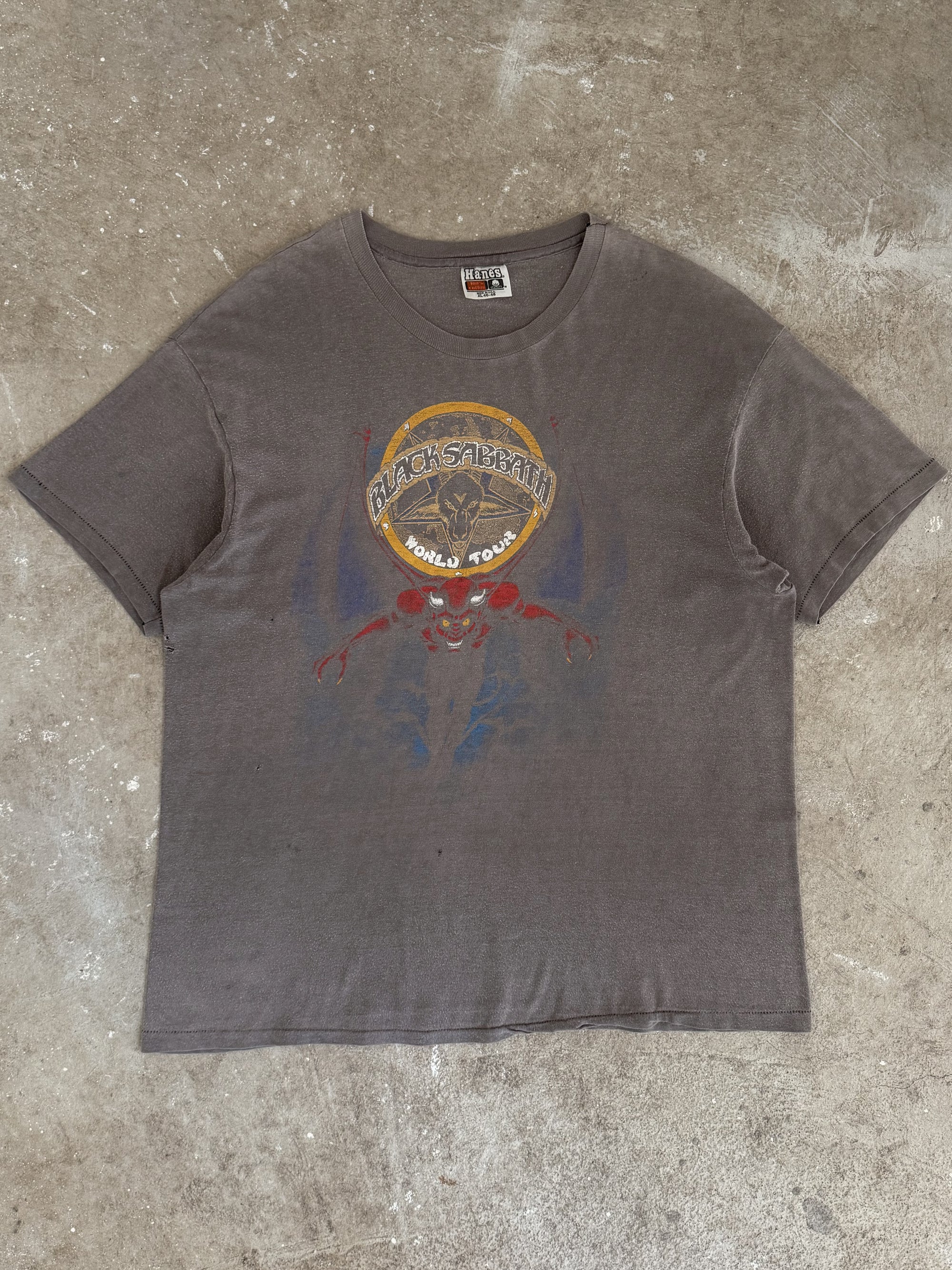 1981 Black Sabbath "Mob Rules Tour" Faded Tee (L)