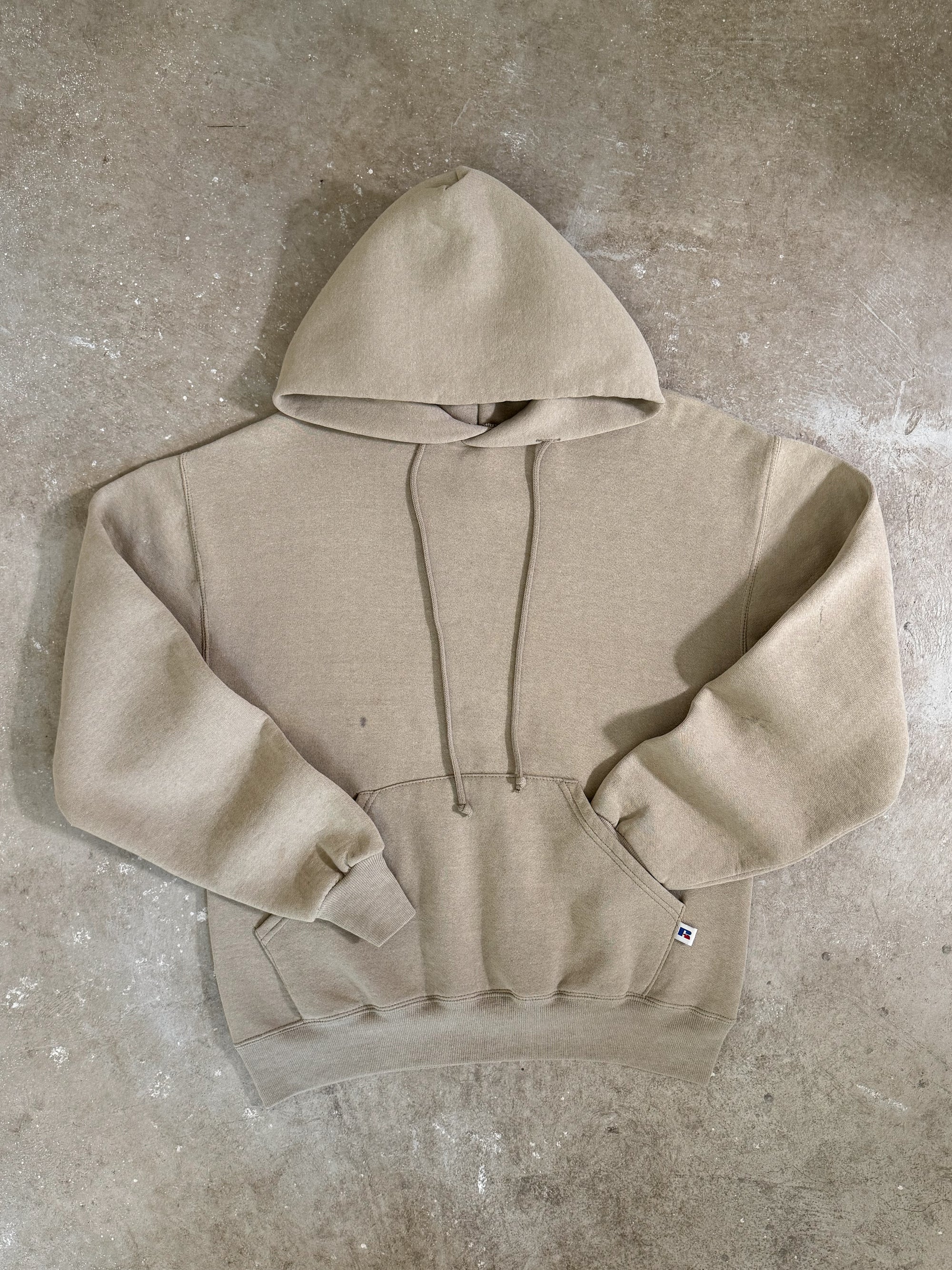 Early 00s Russell Sand Blank Hoodie (S)