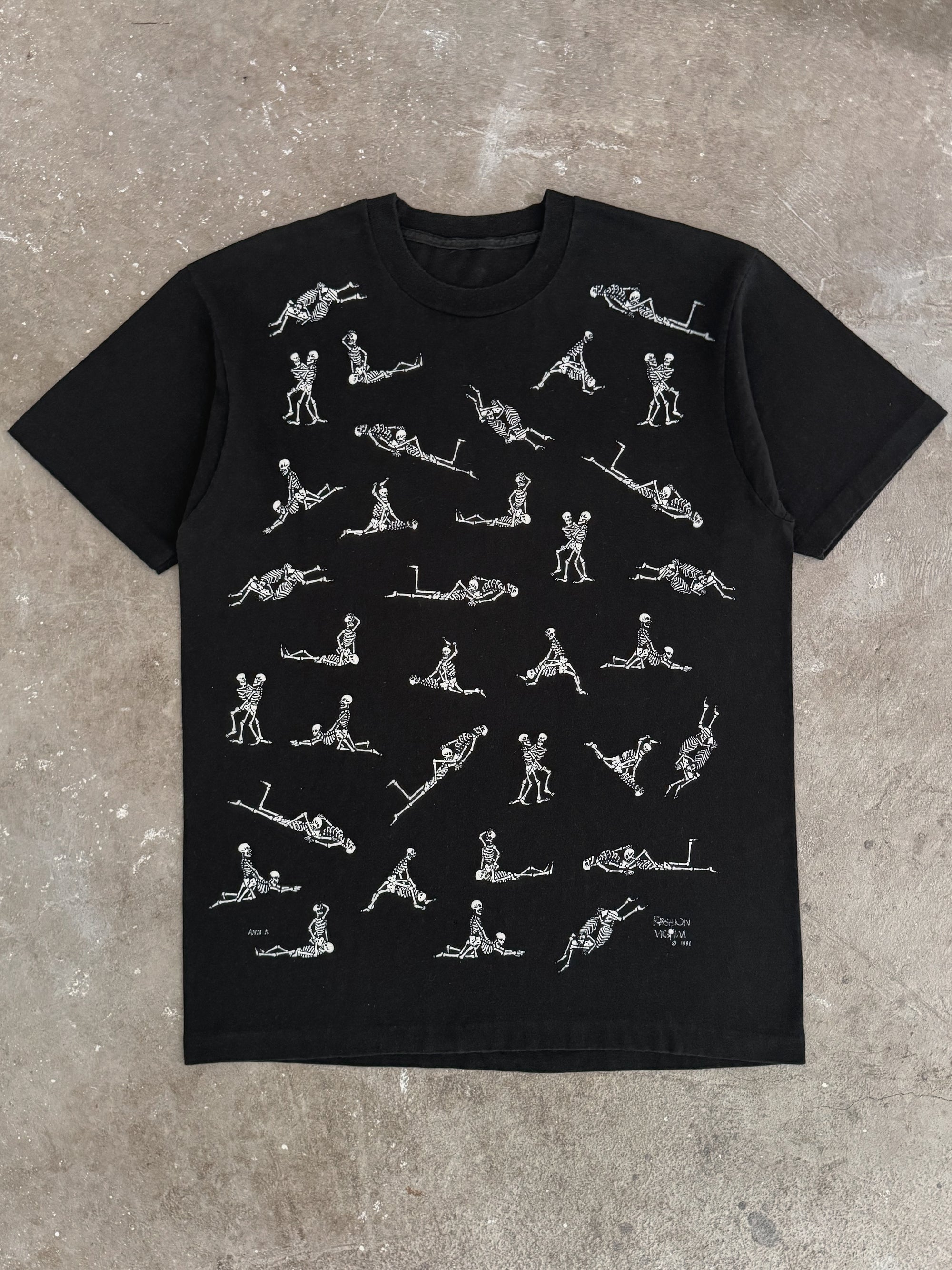 1990 Fashion Victim "Skeleton Sex" Tee (L)