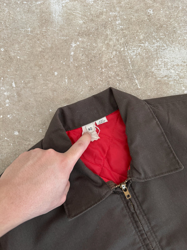 1980s Brown Lined Work Jacket (M)