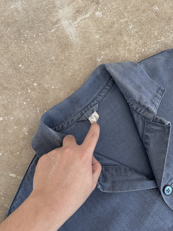 1980s Blue HBT French Chore Jacket (L)