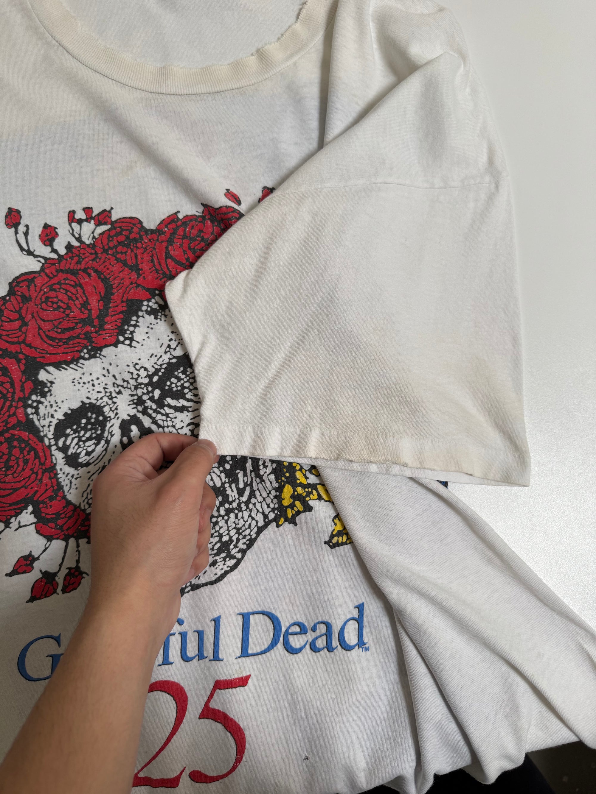 1990 Grateful Dead "25th Anniversary" Thrashed Tee (XL)