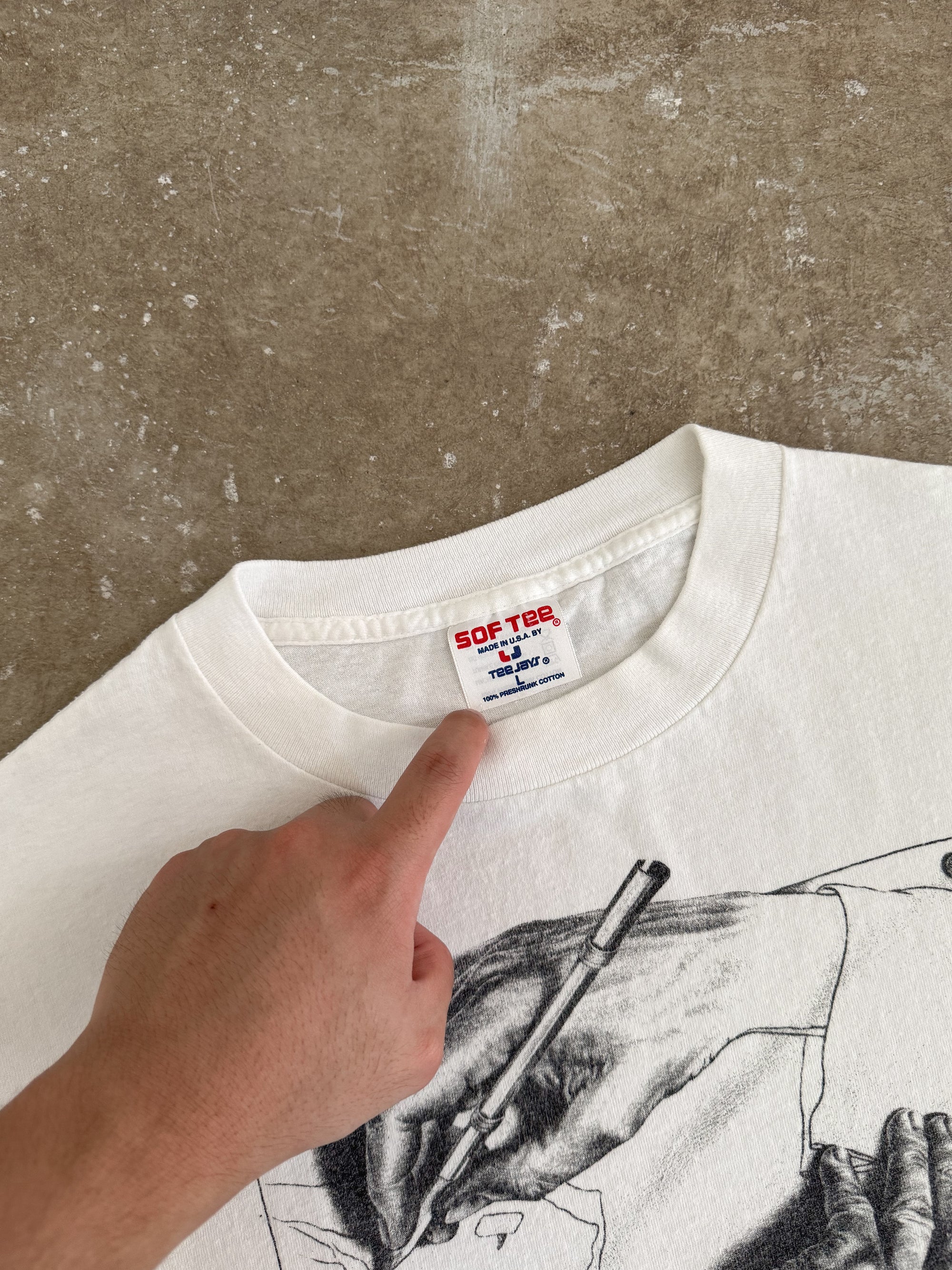 1990 MC Escher "Drawing Hands" Tee (M)