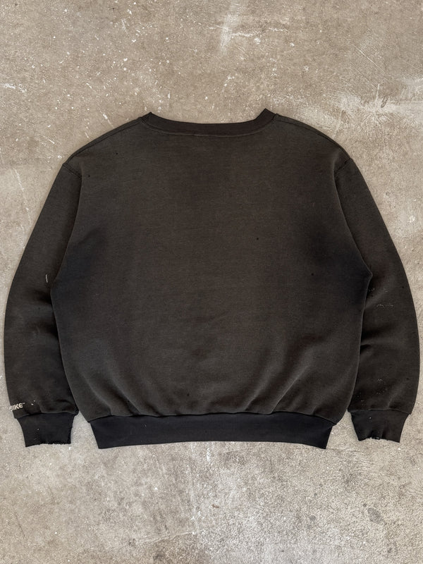 1990s Sun Faded Black Blank Sweatshirt (XL)