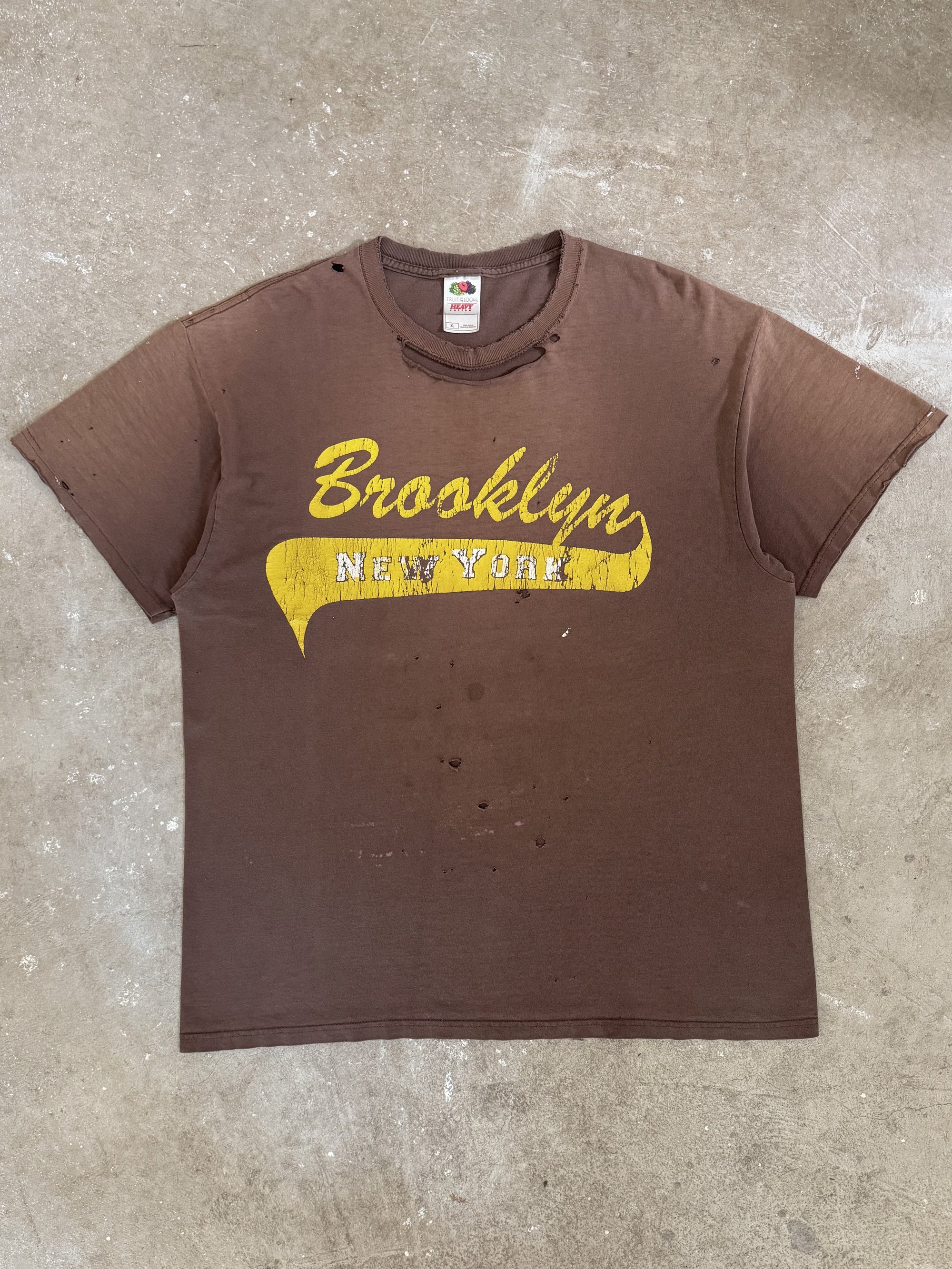 2000s "Brooklyn New York" Thrashed Tee (L)