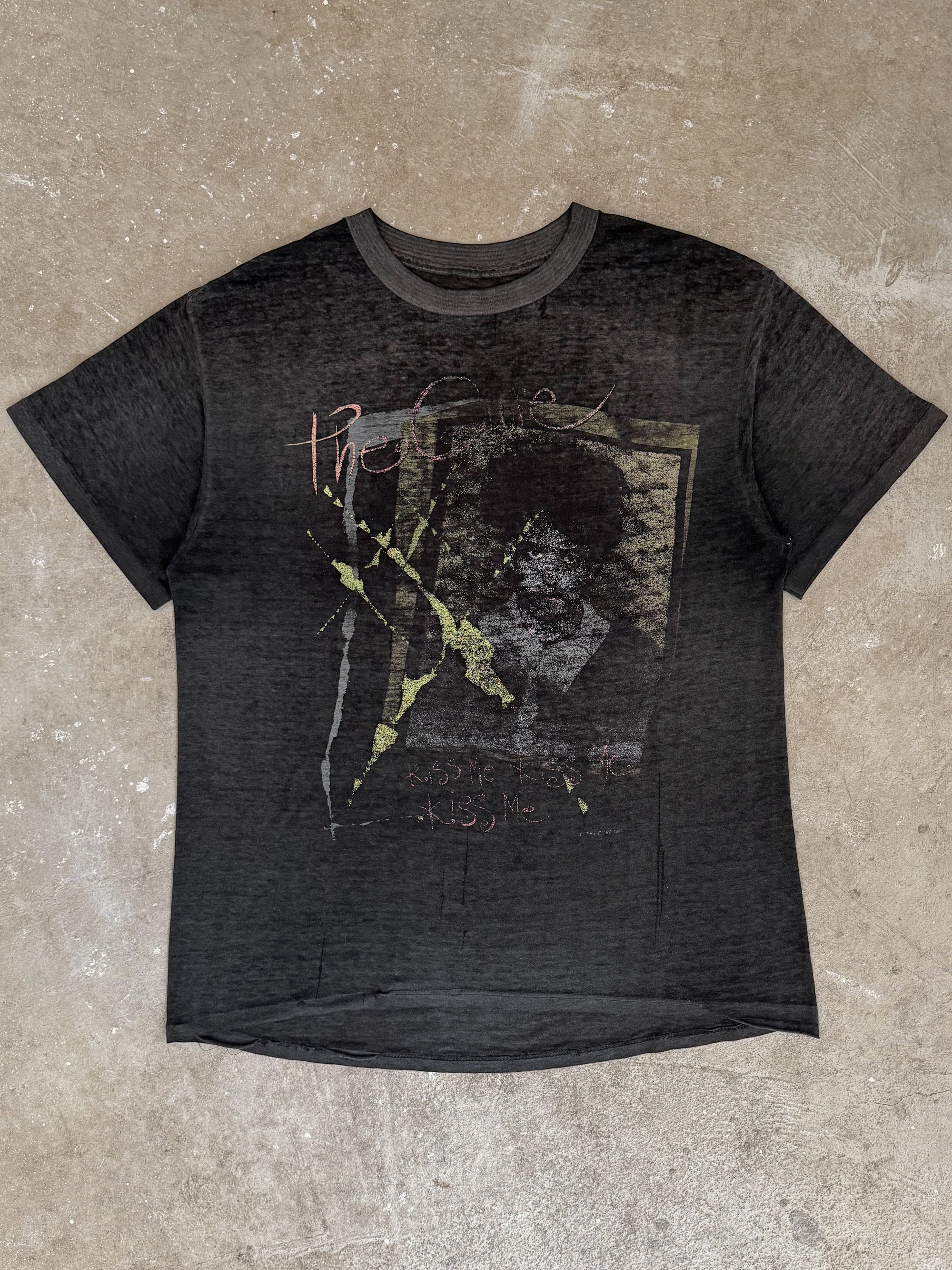 1987 The Cure "Kiss Me Kiss Me Kiss Me" Tee (L)