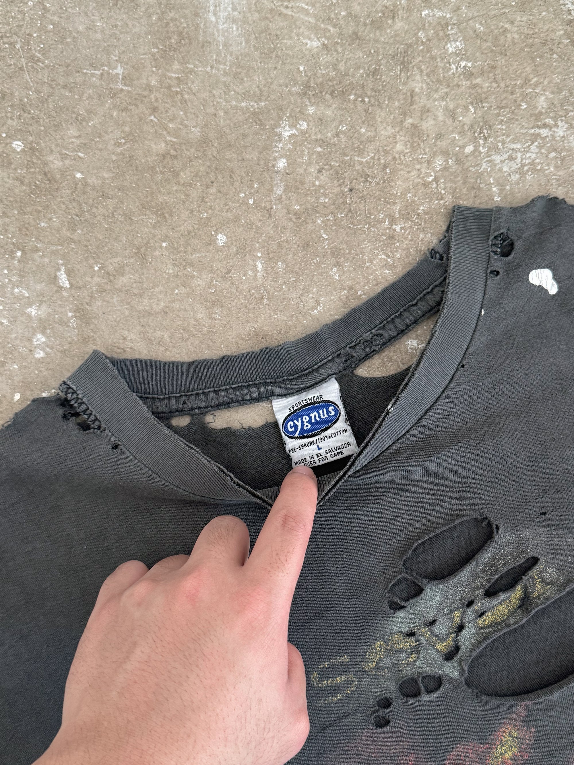 1999 Codeseven "Division of Labor" Thrashed Tee (L)