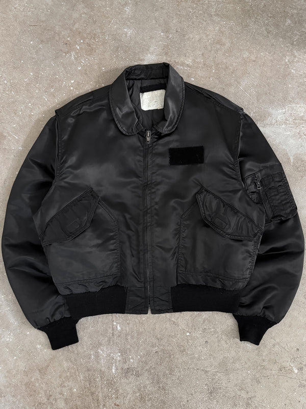 1980s Black CPW-45 Flight Jacket (XL)