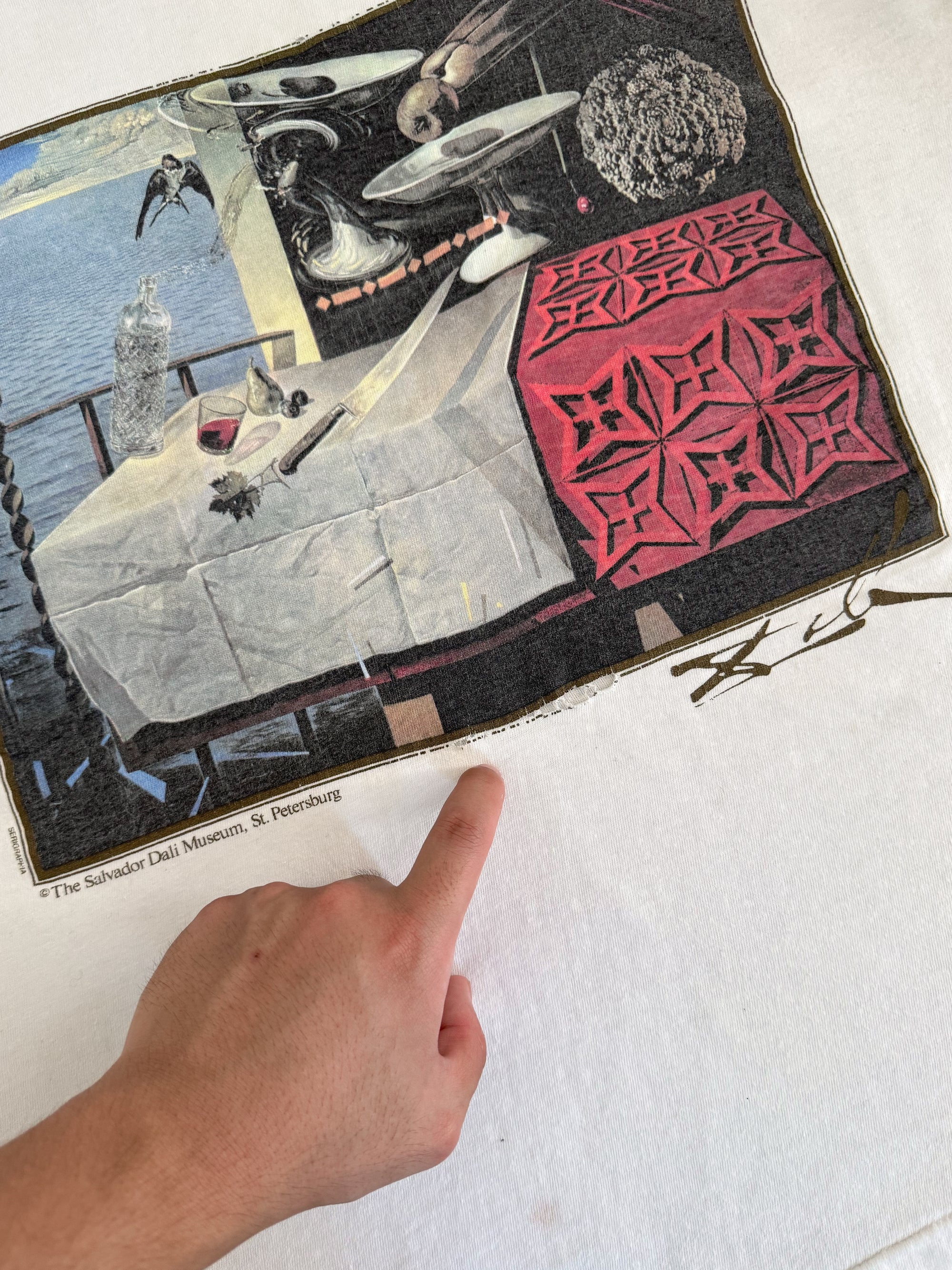 Early 90s Salvador Dali "Living Still Life" Tee (L)