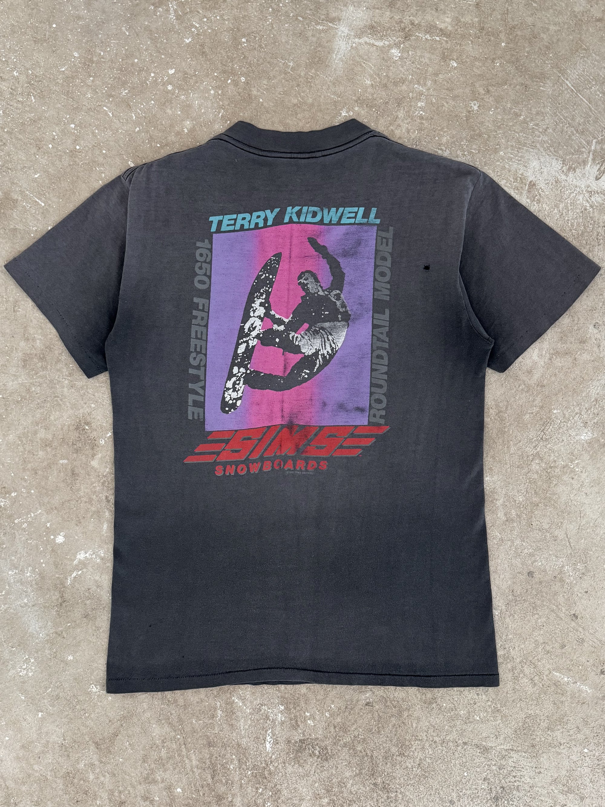 1980s "Terry Kidwell Snowboards" Faded Tee (S)