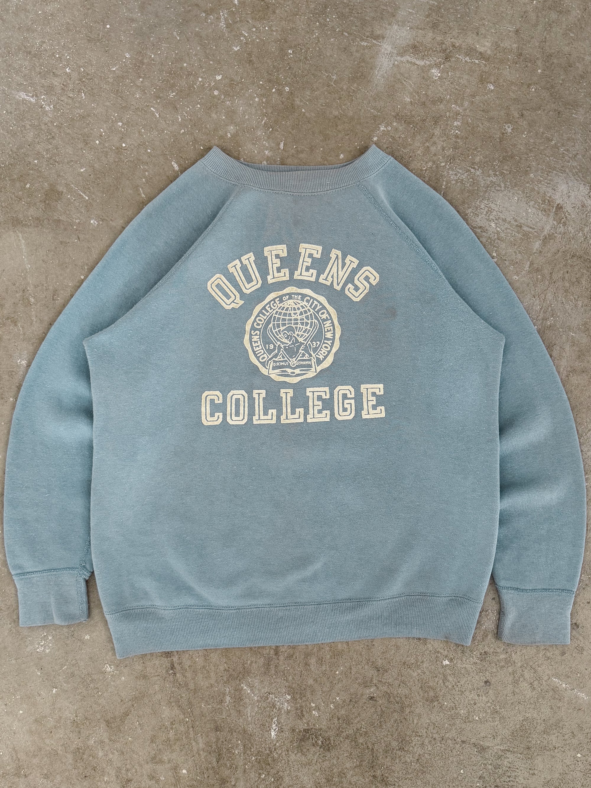 1960s Champion "Queens College" Raglan Sweatshirt (S)