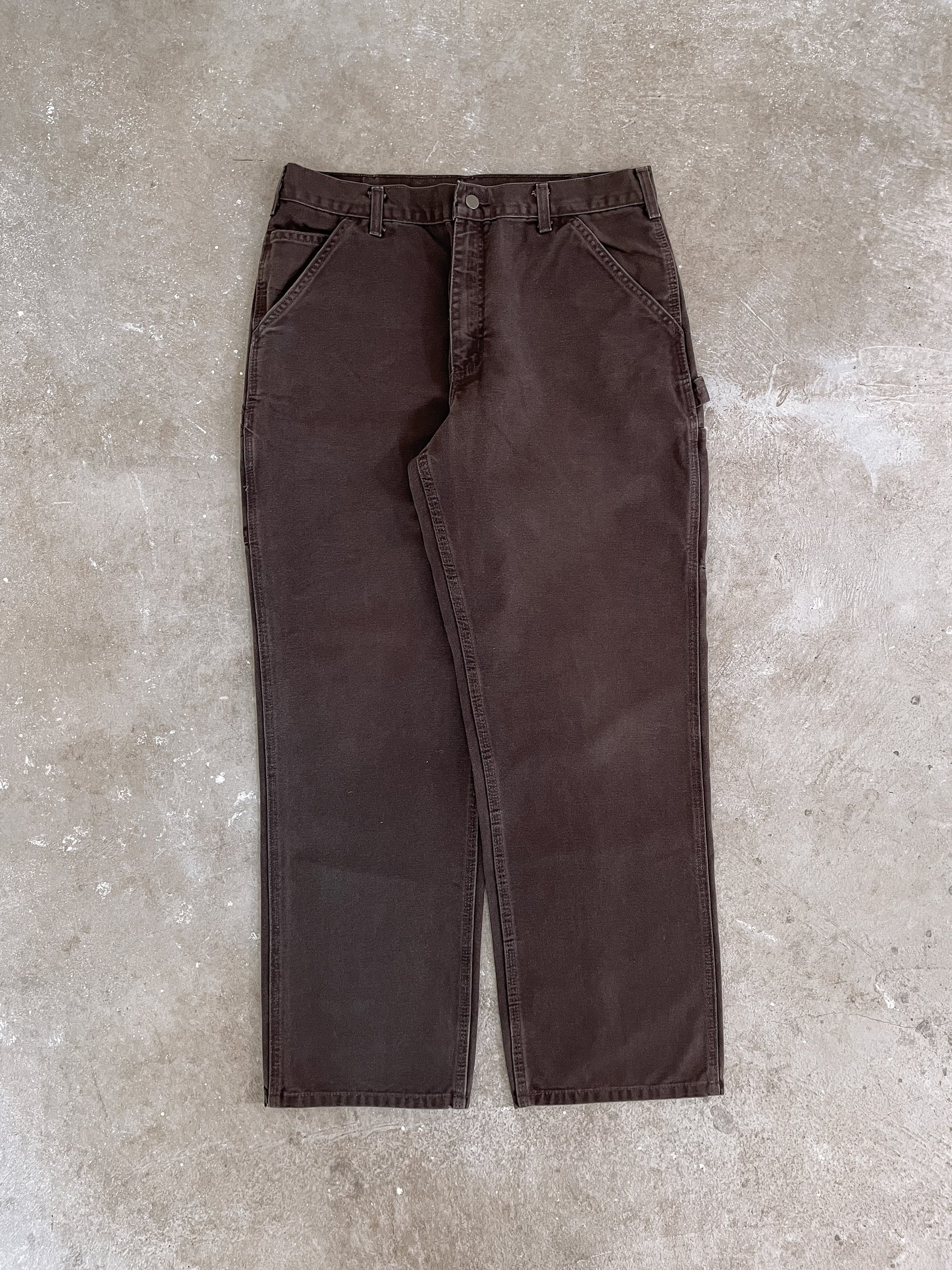 Carhartt B11 Dark Brown Work Pants (34X31)