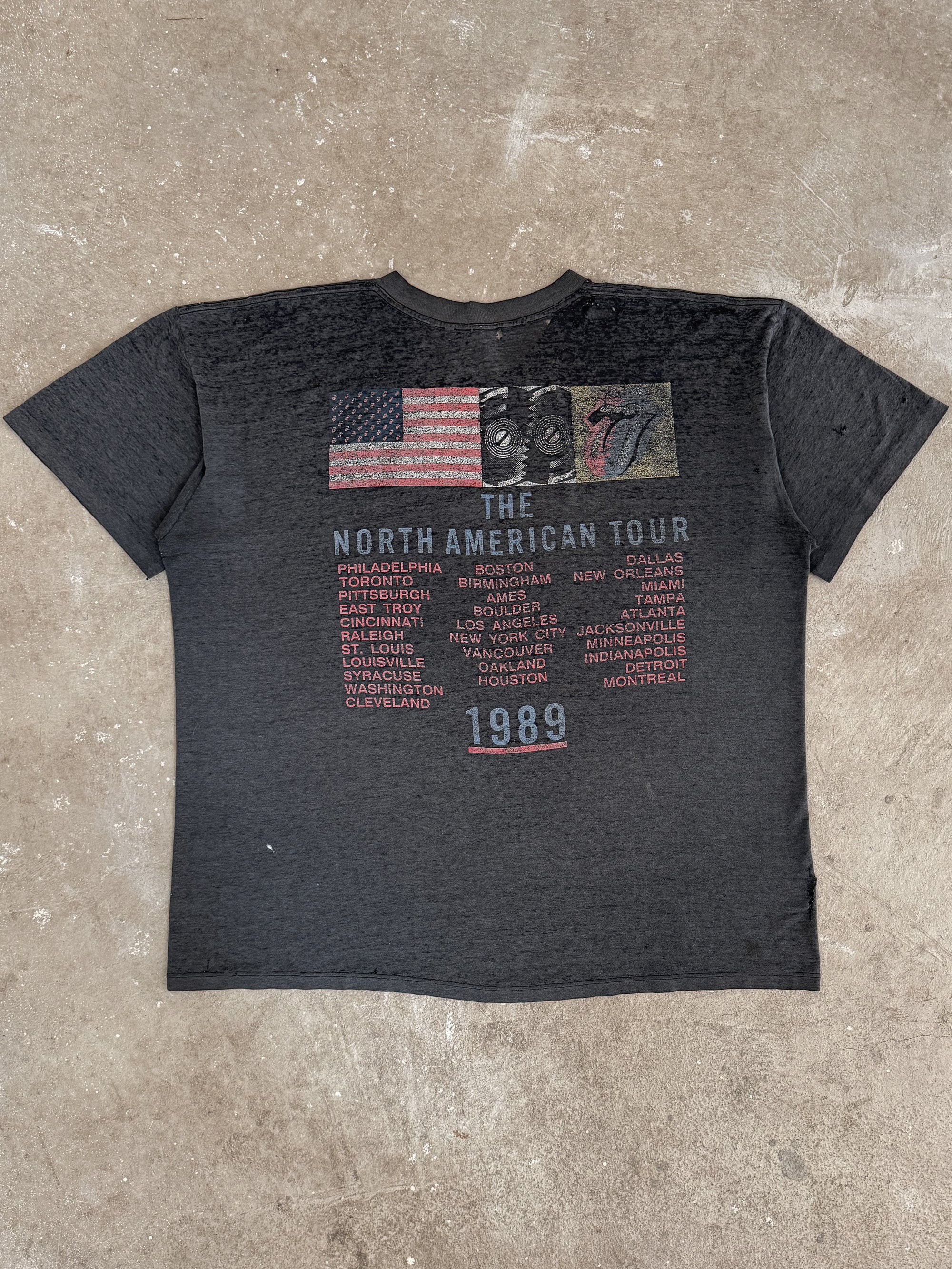 1989 Rolling Stones "North American Tour" Tee (L)