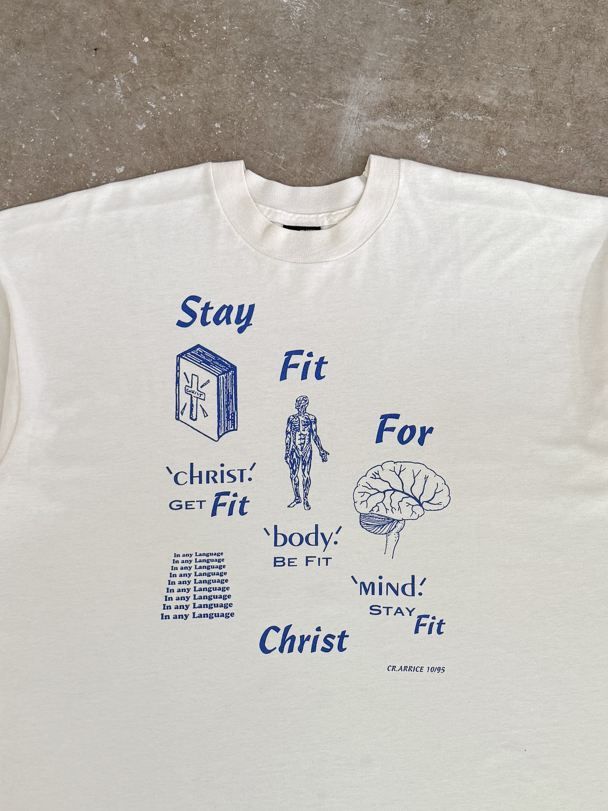 1990s "Stay Fit For Christ" Tee (XL)