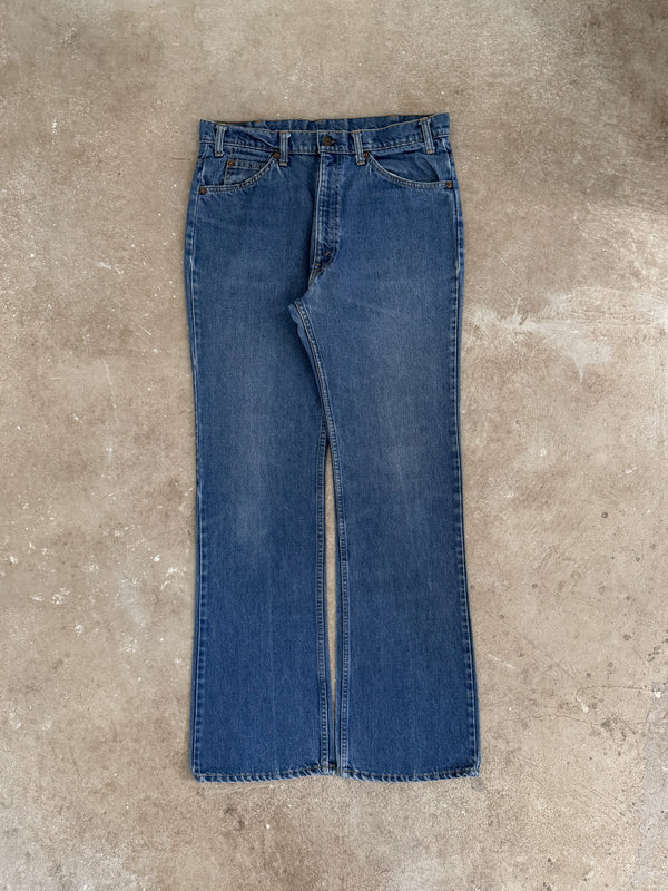 1970s/80s Orange Tab Levis Blue 517 (34X34)