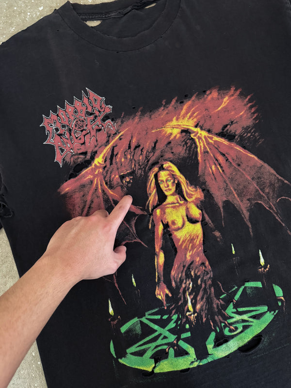 1996 Morbid Angel "Angel of Disease" Thrashed Tee (XL)