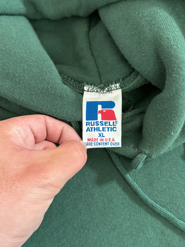 1990s Russell Green Blank Hoodie (L)