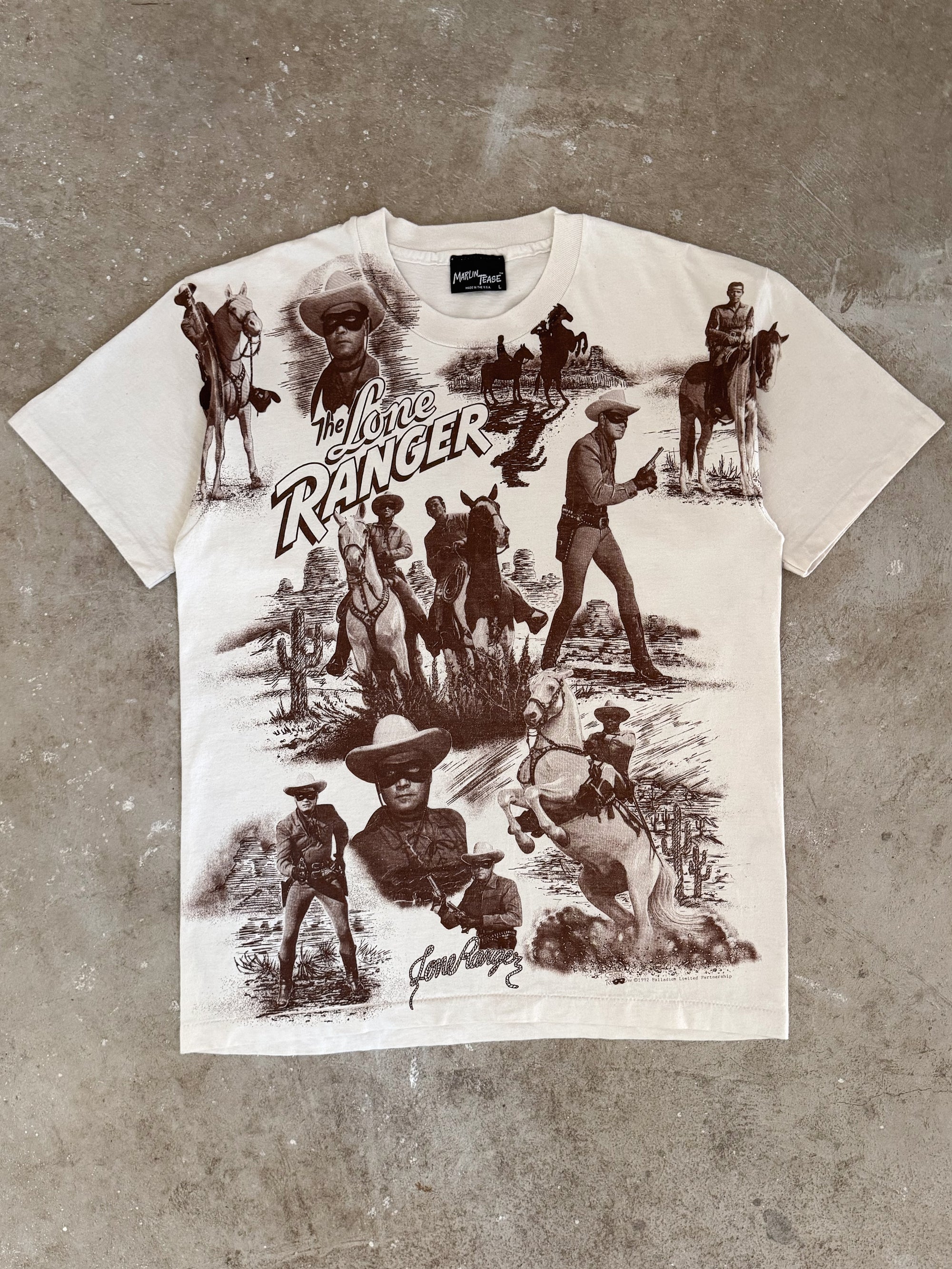 1990s "The Lone Ranger" AOP Tee (L)
