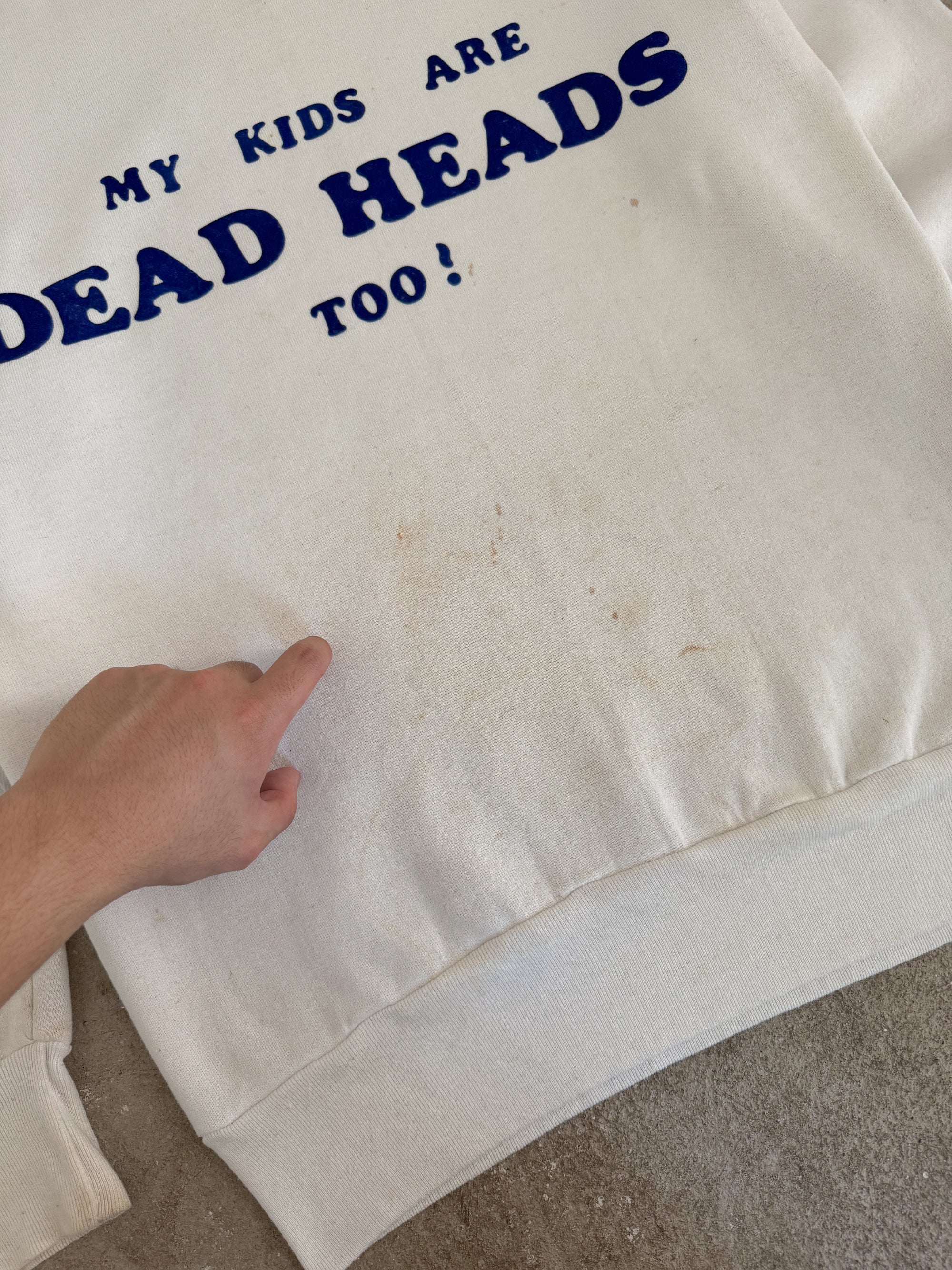 1980s "My Kids Are Dead Heads Too!" Sweatshirt (M)