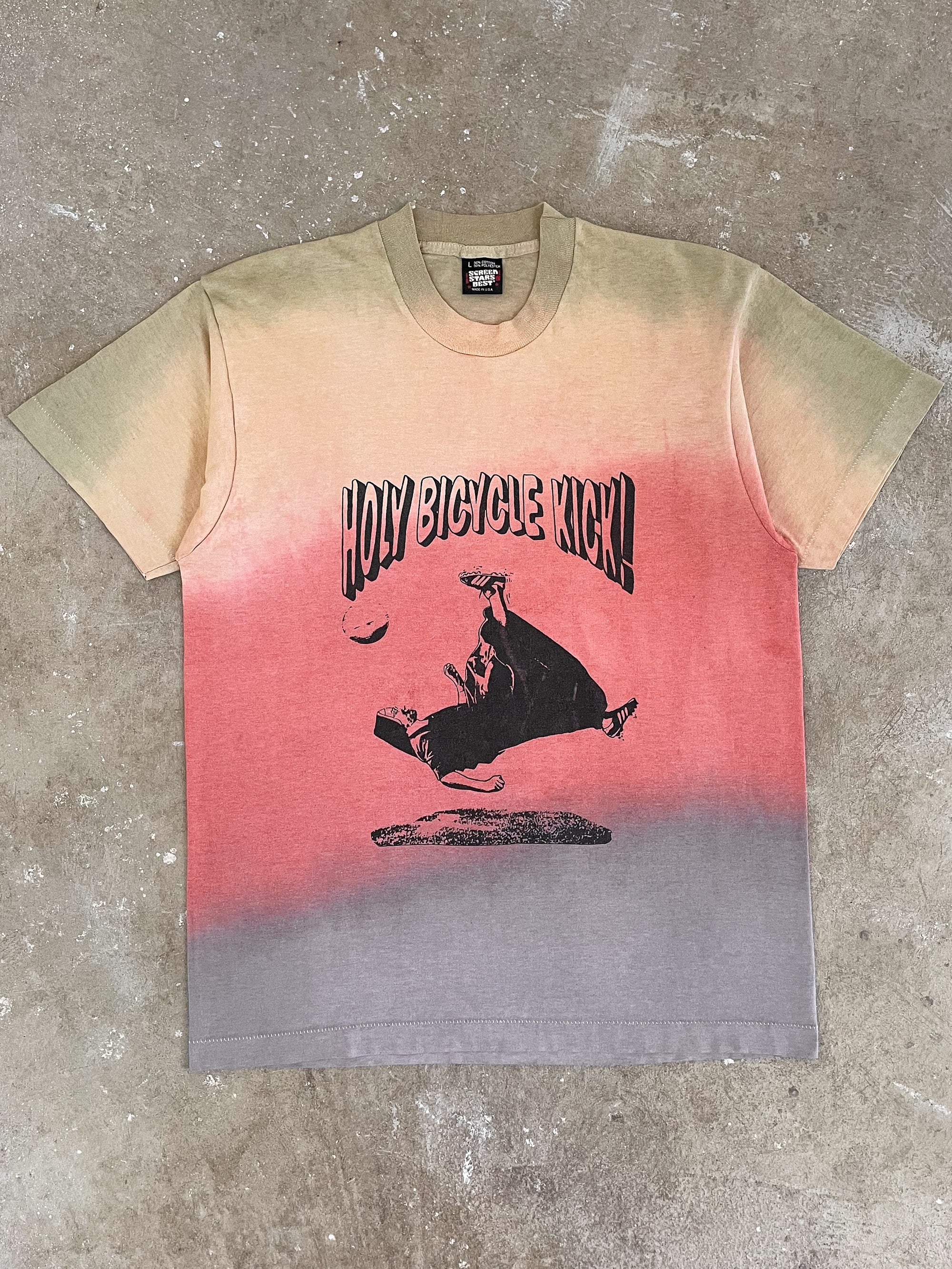 1990s “Holy Bicycle Kick!” Dyed Tee (M/L)