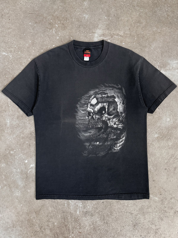 2000s "Skeleton Revolver" Faded Tee (L)