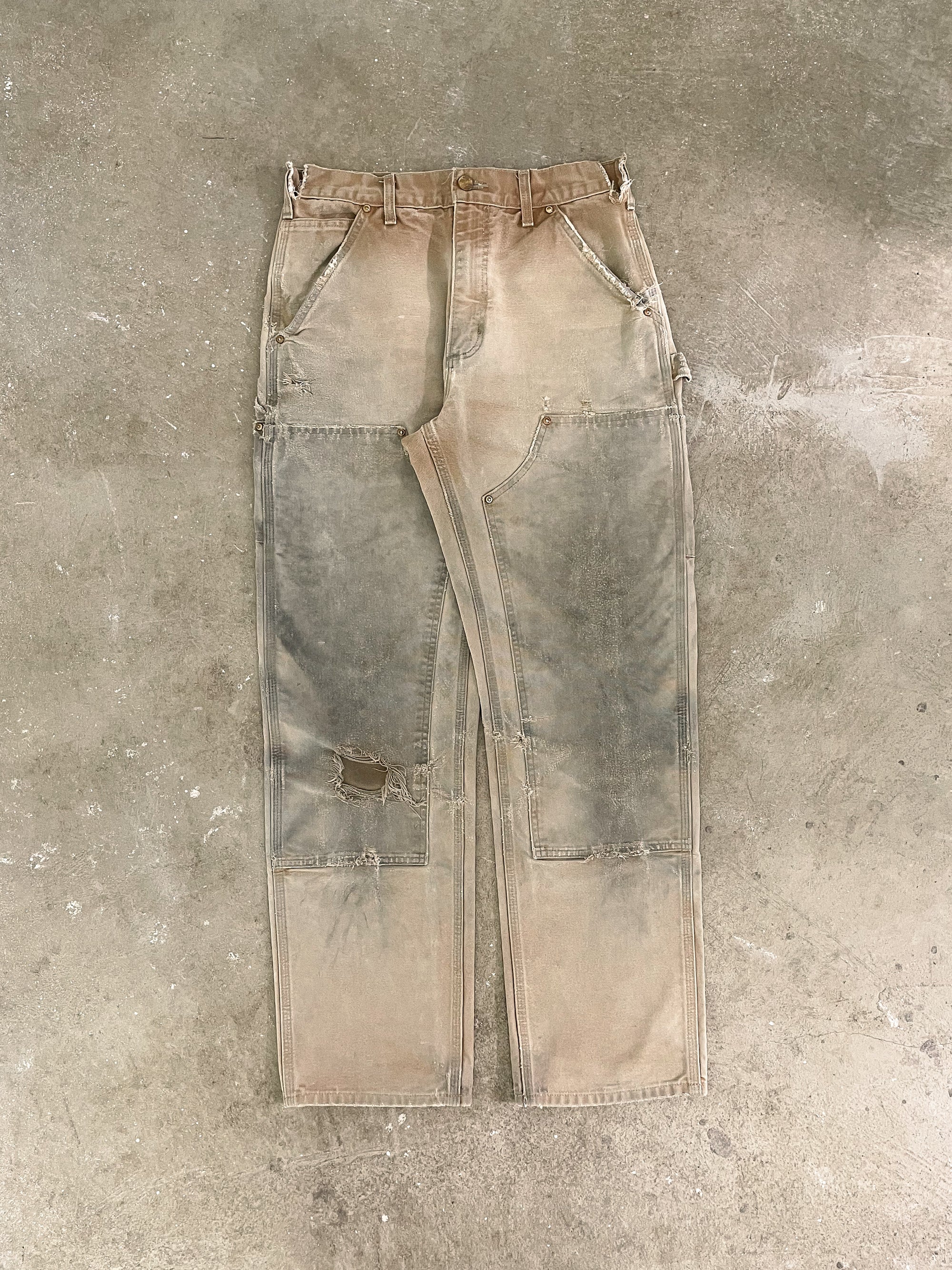 Carhartt B01 Tan Double Knee Work Pants (28X30)