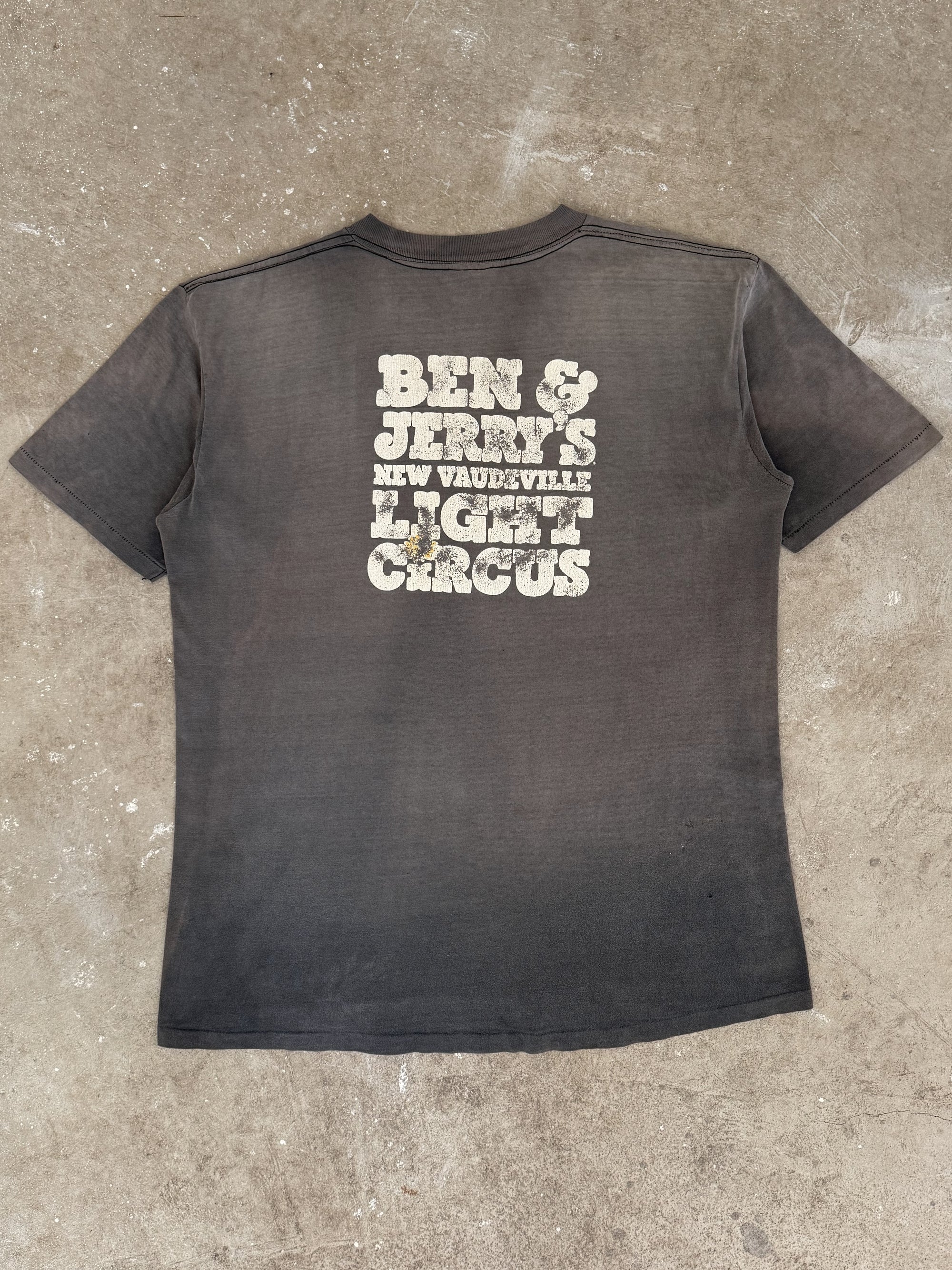 1990s "Ben & Jerry’s Light Circus" Faded Tee (L)