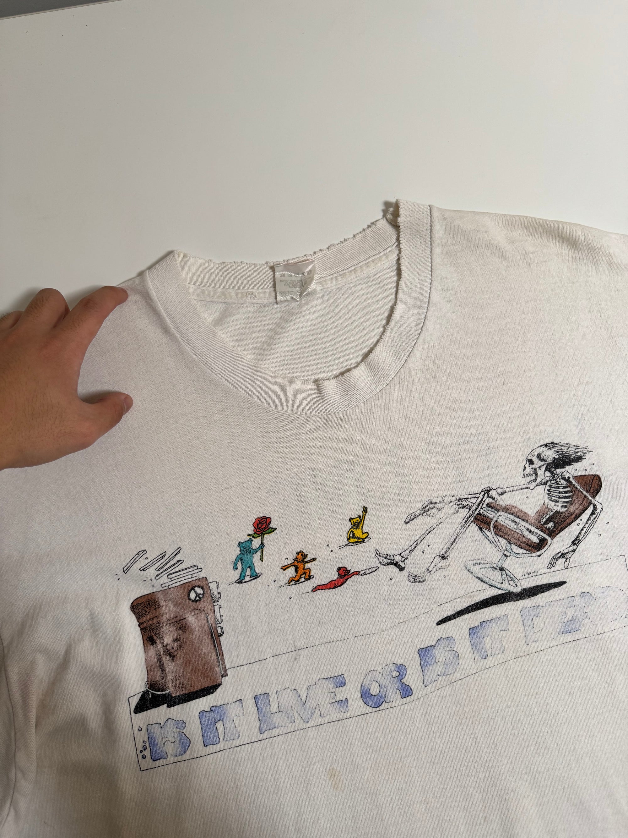 Early 90s Grateful Dead "Is It Live, Or Is It Dead?" Lot Tee (XL)