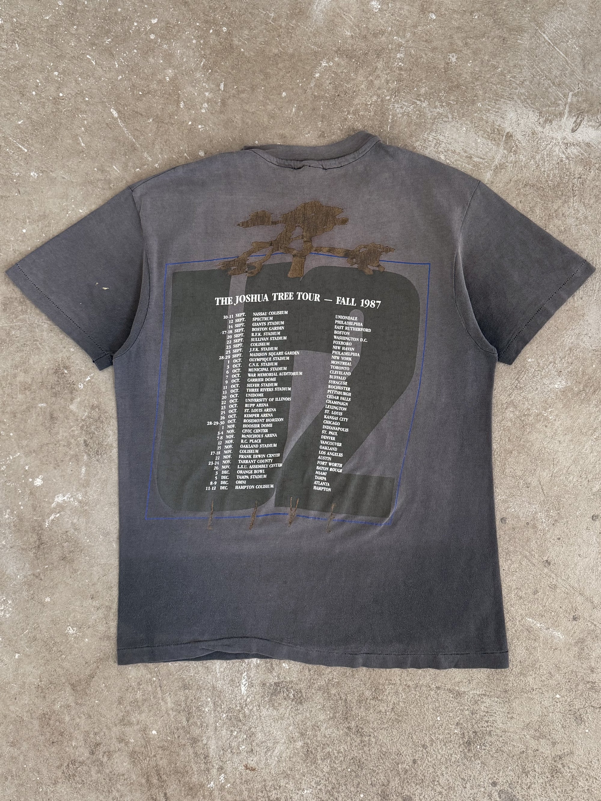 1987 U2 "The Joshua Tree Tour" Faded Tee (S)