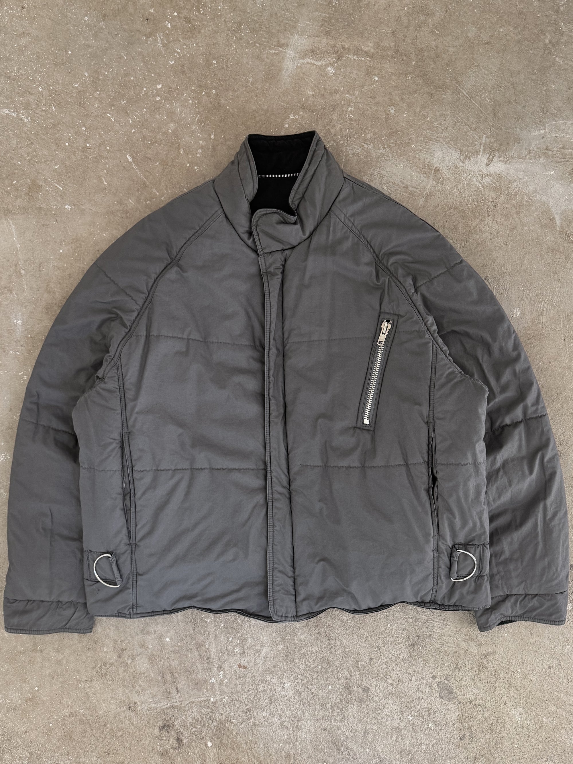 1990s Faded Black Reversible Fireman Clasp Jacket (XL)