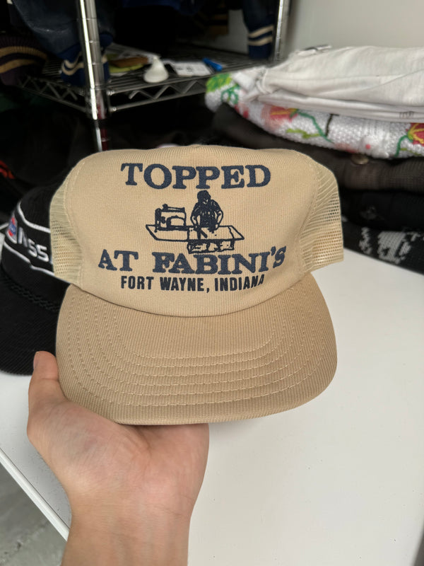 1980s "Topped At Fabini's" Trucker Hat