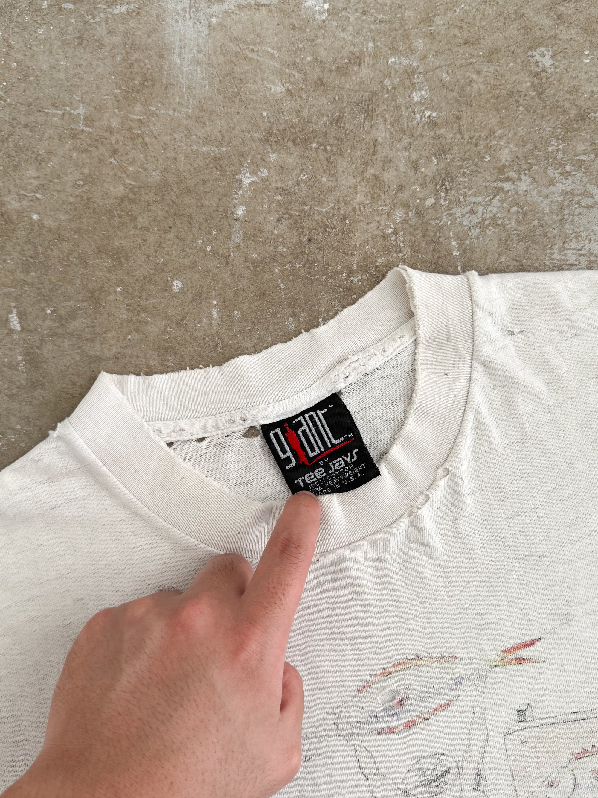 1993 Phish "Summer Tour" Thrashed Tee (M)