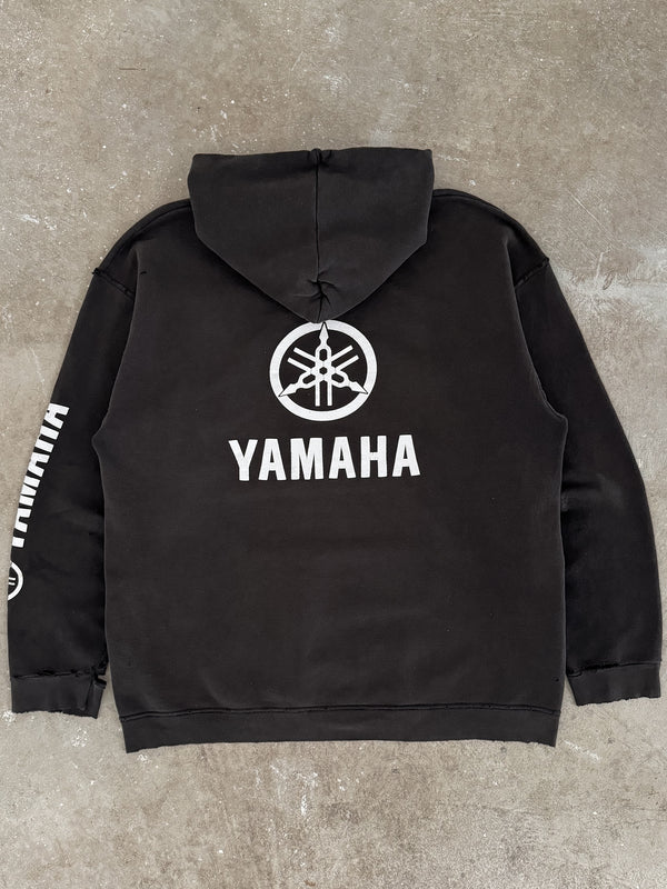 1990s/00s Distressed "Yamaha" Hoodie (L)