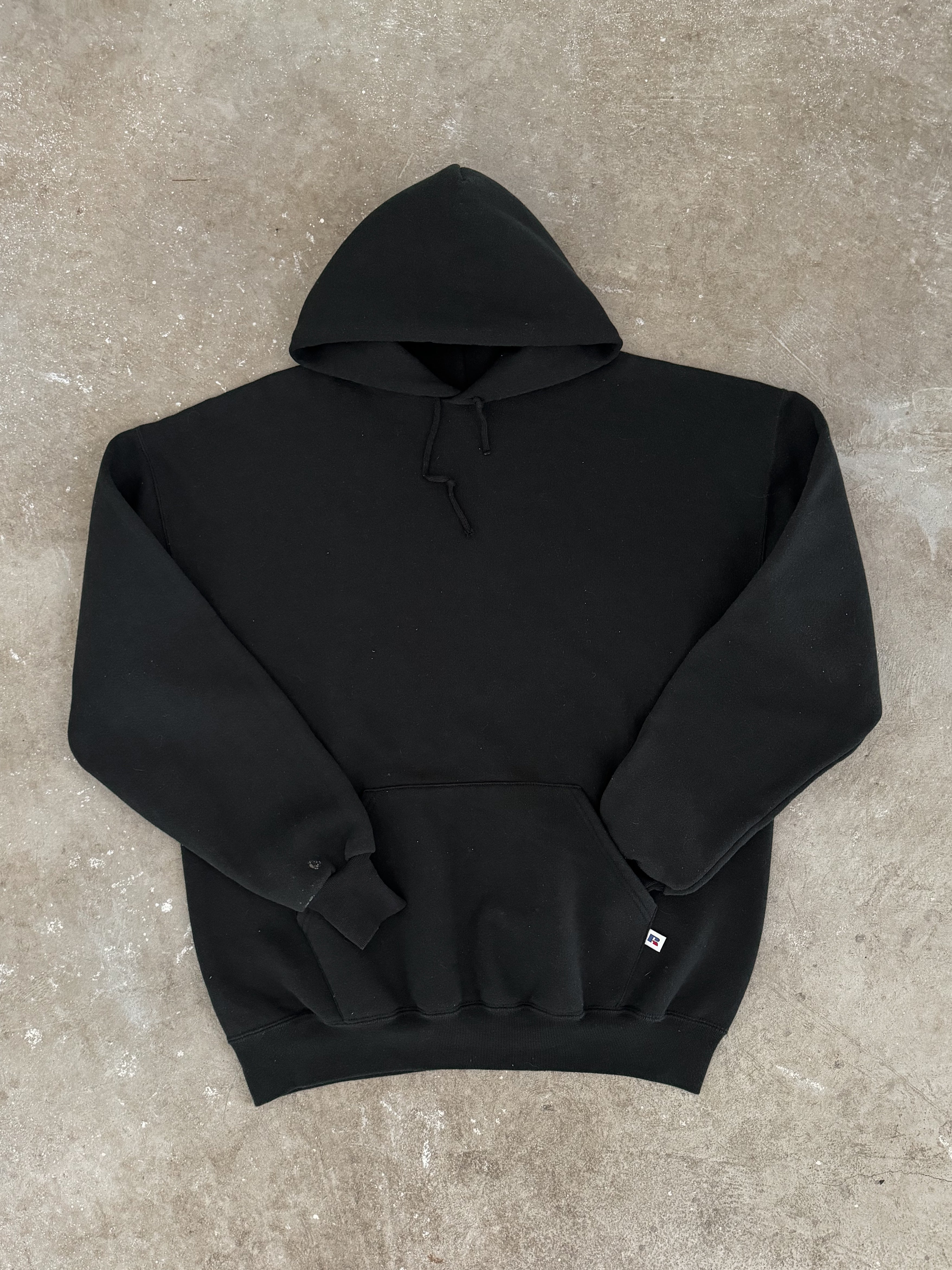 90s〜00s Russell Athletic College Hoodie 1990s/00s Russell Black Hoodie (L) – DAMAGED GLITTER