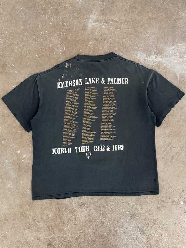 1992 Emerson, Lake & Palmer "World Tour" Faded Tee (L)