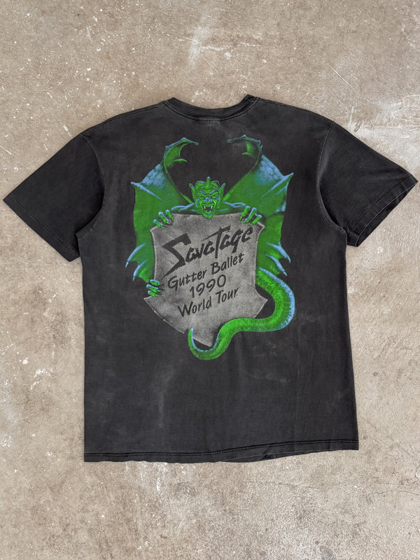 1990 Savatage "Gutter Ballet World Tour" Tee (M)