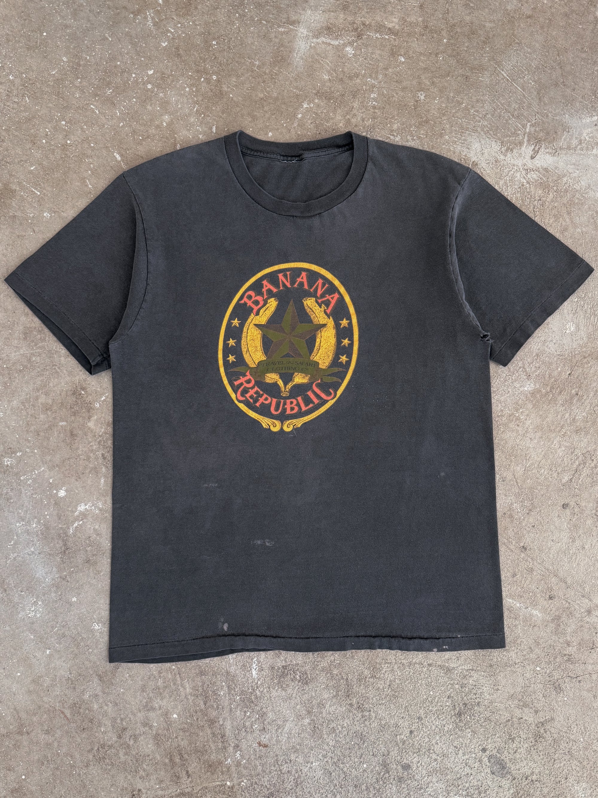 Early 90s "Banana Republic" Faded Tee (M)