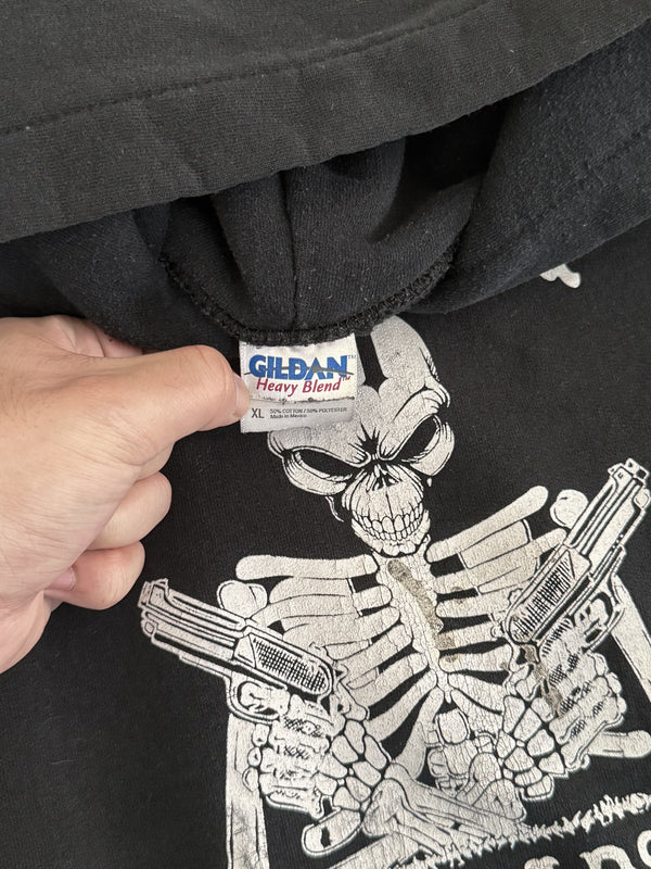 2000s "Nomads Motorcycles" Flame Sleeve Hoodie (XL)