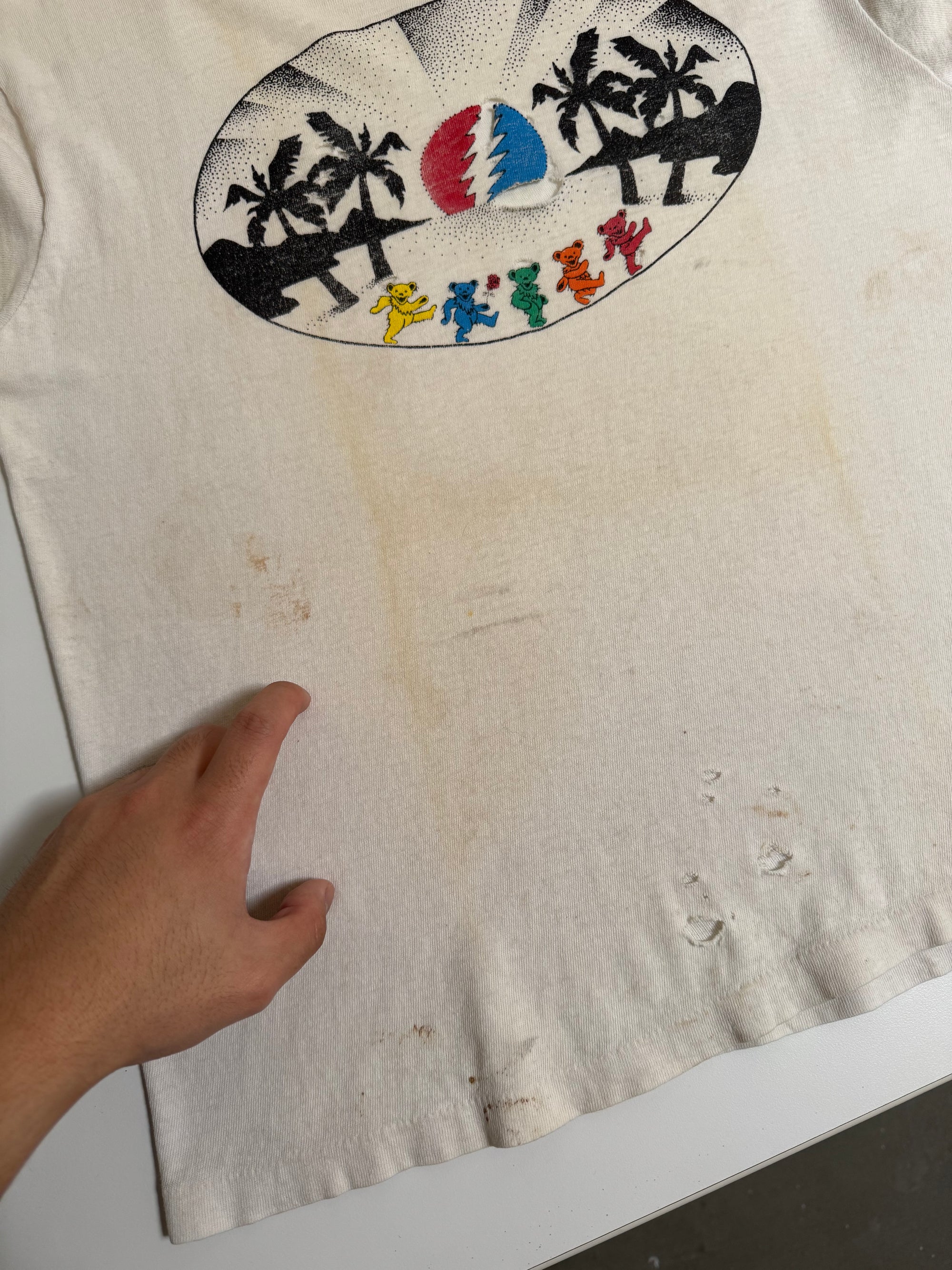 1980s Grateful Dead "Paradise Dancing Bears" Tee (S)