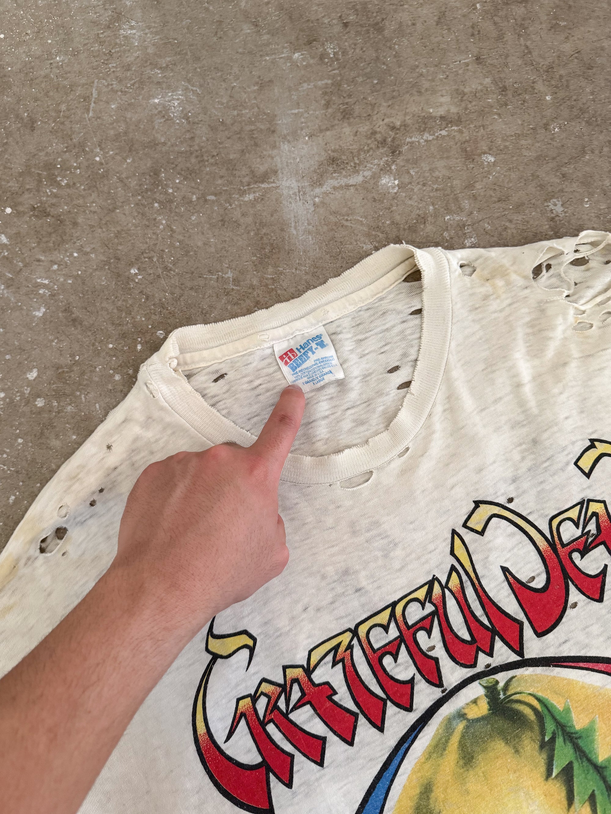 1994 Grateful Dead "Atlanta Peach" Thrashed Tee (XL)