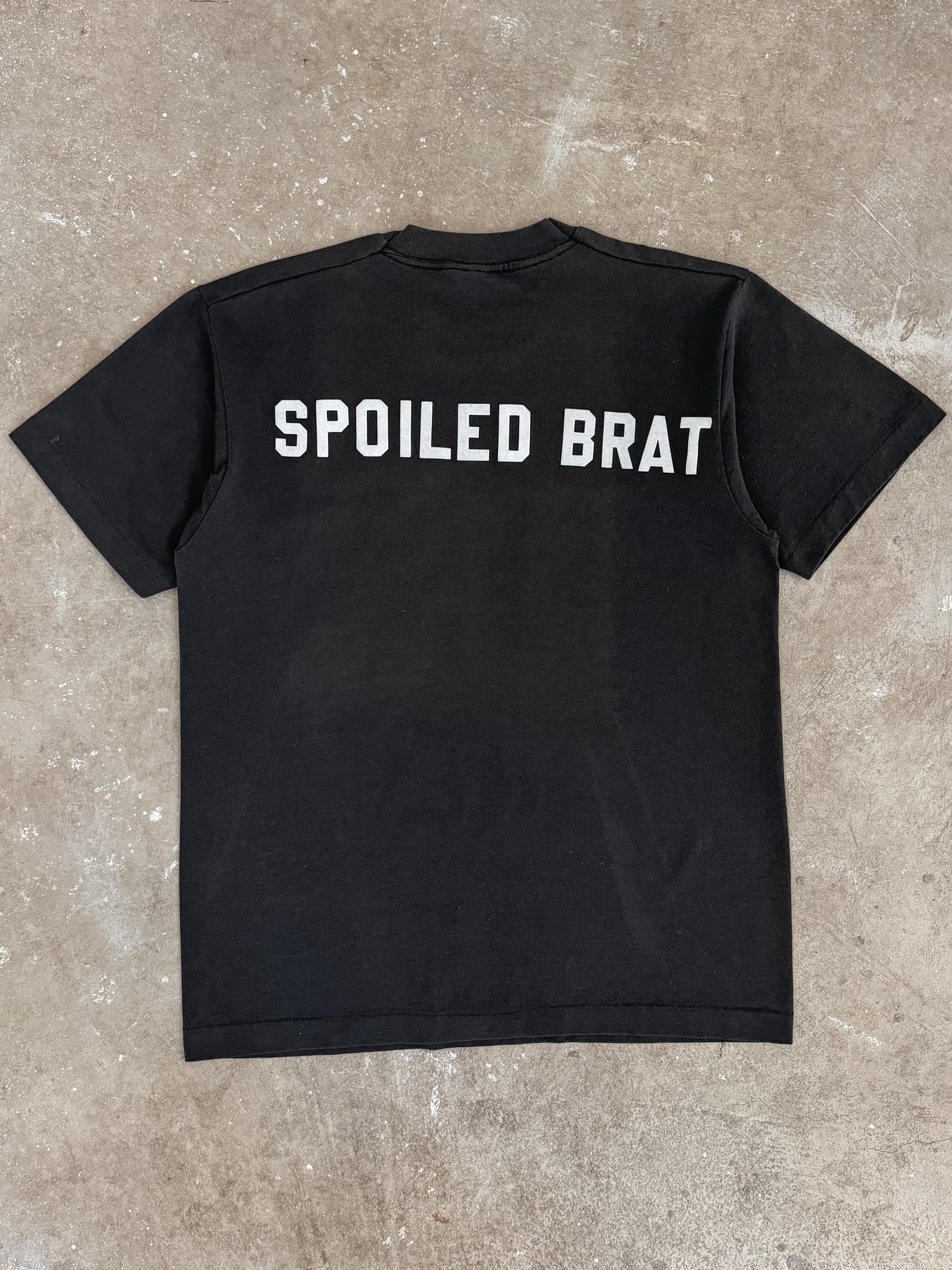 1990s "Spoiled Brat" Felt Letter Tee (L)