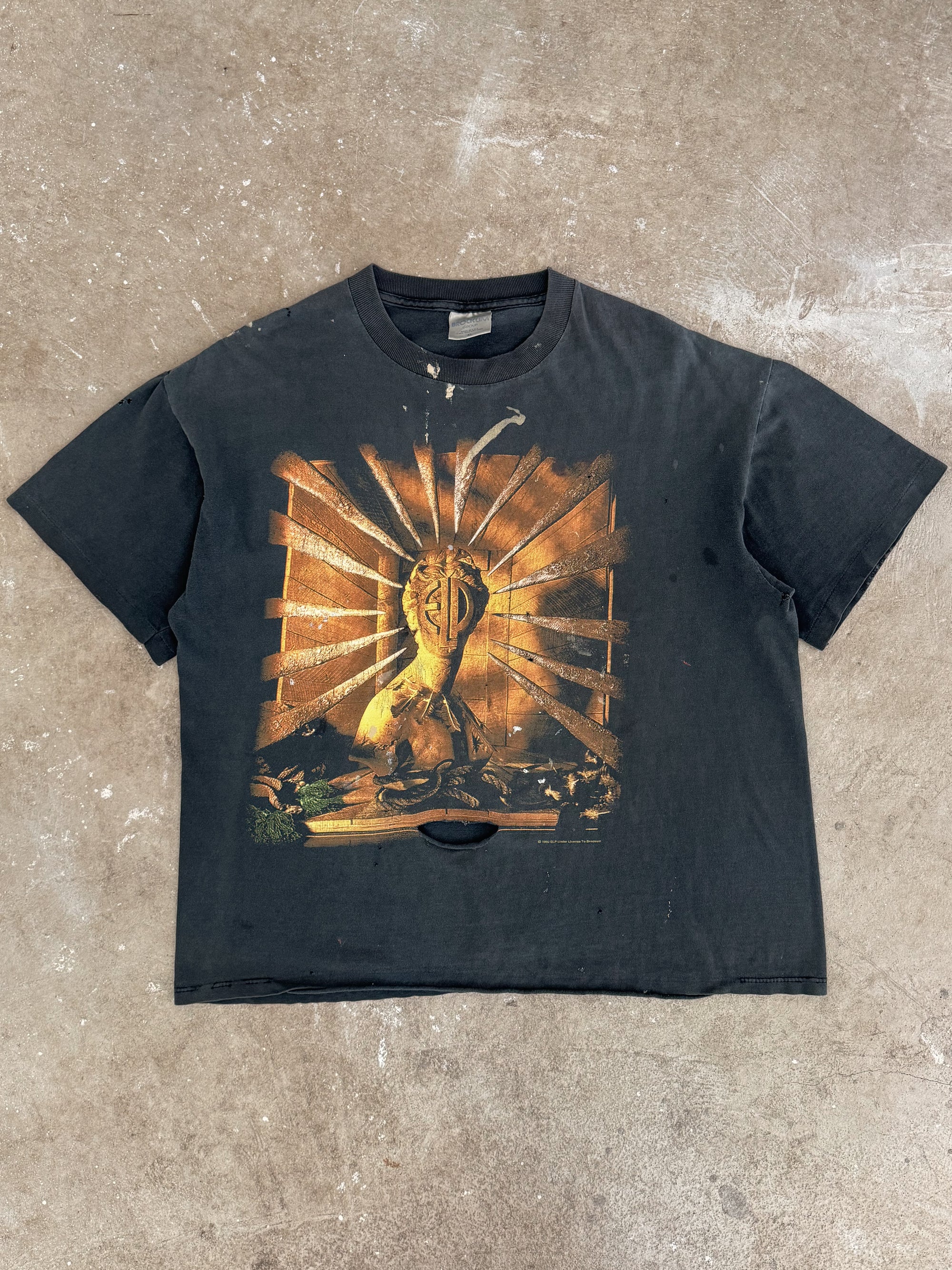 1992 Emerson, Lake & Palmer "World Tour" Faded Tee (L)