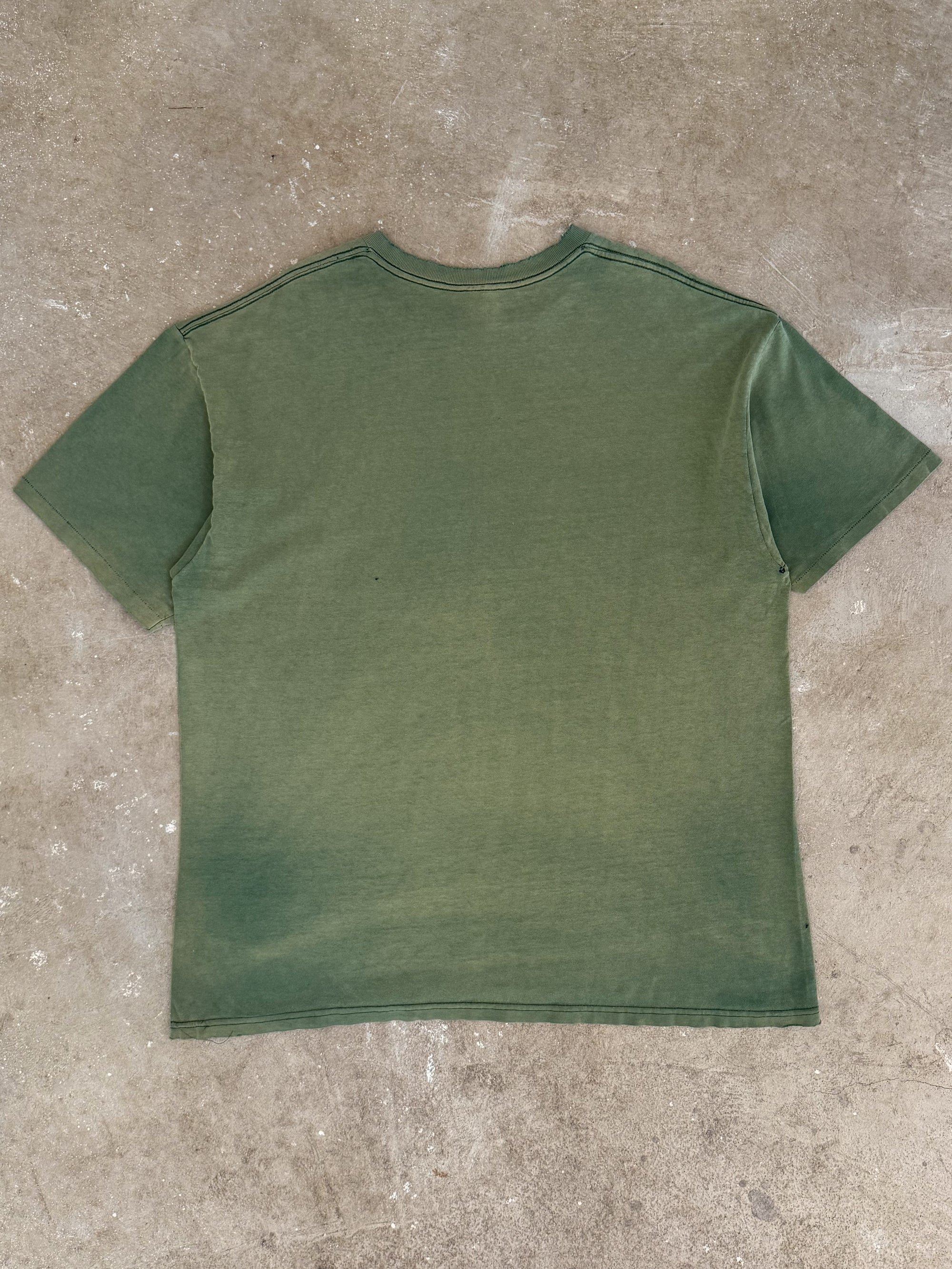 1990s "Owl" Sun Faded Green Tee (XL)