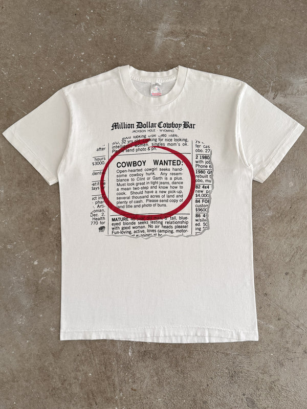 1992 "Cowboy Wanted" Tee (L)