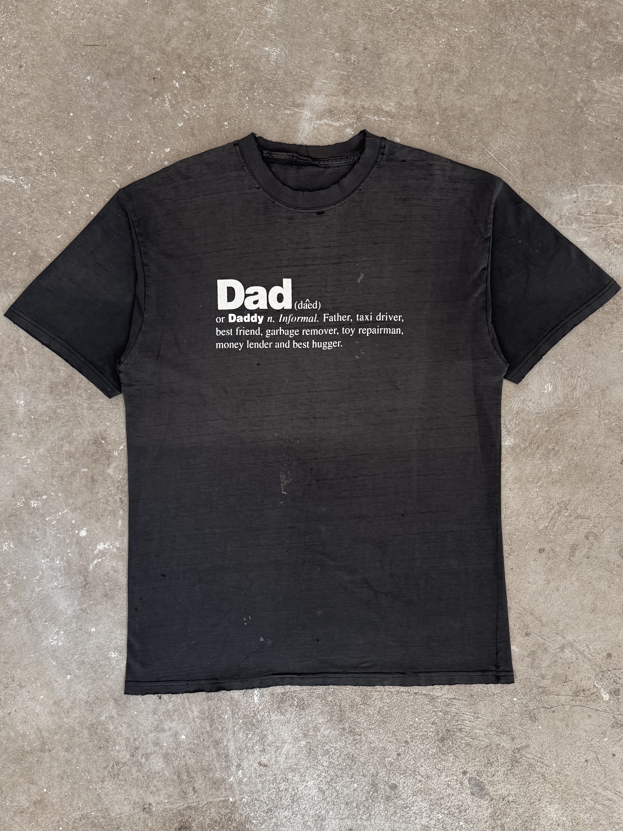 Late 00s "Dad Definition" Distressed Tee (L)