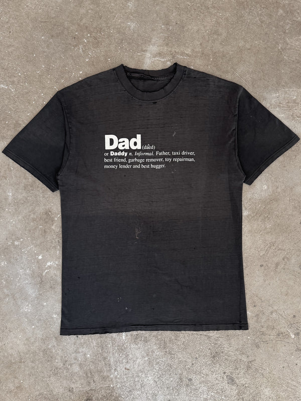 Late 00s "Dad Definition" Distressed Tee (L)