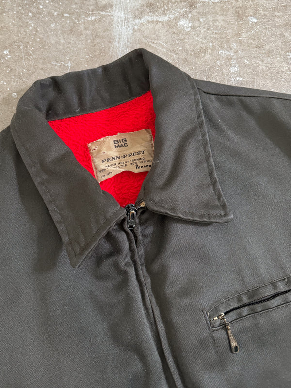 1970s Big Mac Olive Lined Work Jacket (M)