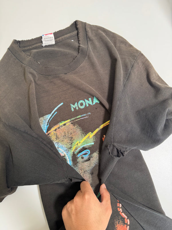 Early 90s Museum of Neon Art "Mona Lisa" Faded Tee (L)